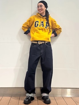「GAP（ギャップ）のアイテム」を使った、GapJapanさん（レディース・170cm）の夏コーディネート
