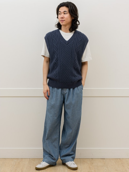 【メール便不可】 Gap × ケーブルニットベスト（ベスト）｜GAP（ギャップ Malbon レディースウェア
