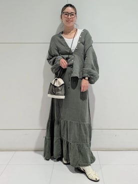 「GAP（ギャップ）のアイテム（トップス）」を使った、GapJapanさん（レディース・163cm）の夏コーディネート