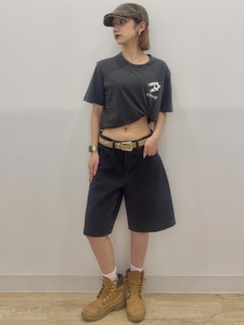 「GAP（ギャップ）のアイテム（トップス）」を使った、GapJapanさん（レディース・160cm）の夏コーディネート