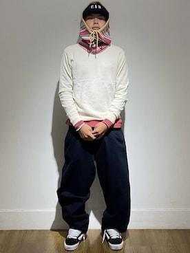 「GAP（ギャップ）のアイテム（パンツ）」を使った、GapJapanさん（メンズ・171cm）の秋コーディネート