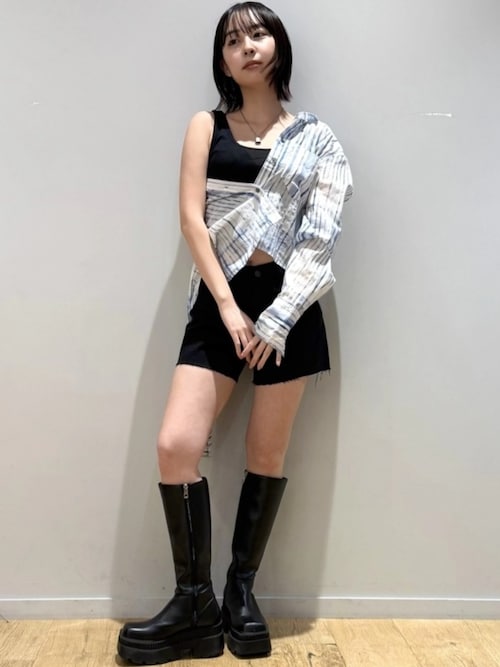 ブラウス シャツ GapStudio ボイル クロップドシャツ レディース ◇GapStudio ボイル クロップドシャツ（シャツ/ブラウス