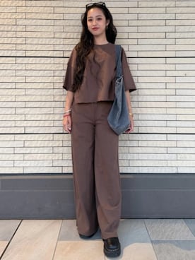 「GAP（ギャップ）のアイテム（トップス）」を使った、GapJapanさん（レディース・156cm）の夏コーディネート