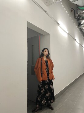 「MOUSSY（マウジー）のアイテム（テーラードジャケット）」を使った、Snowly Linさん（レディース・163cm）の秋コーディネート