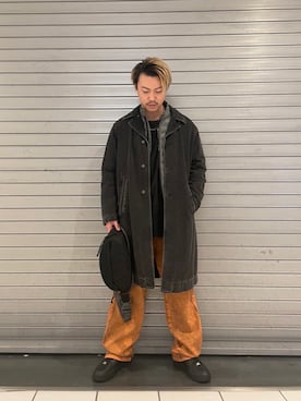 「DIESEL（ディーゼル）のアイテム（ブルゾン）」を使った、DAISHIさん（メンズ・176cm）の秋コーディネート
