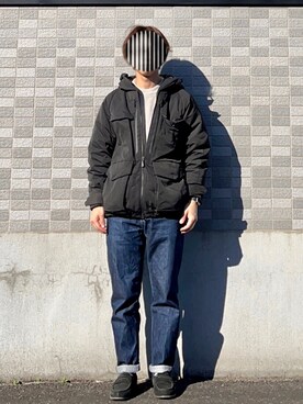 「417 EDIFICE（フォーワンセブンエディフィス）のアイテム（シューズ）」を使った、PETRUCCIさん（メンズ・160cm）の冬コーディネート