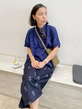 「SOU･SOU（ソウ・ソウ）のアイテム（パンツ）」を使った、薄荷糖さん（レディース・161cm）の冬コーディネート