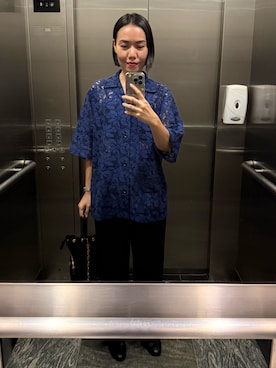 「Needles（ニードルス）のアイテム（トップス）」を使った、薄荷糖さん（レディース・161cm）の春コーディネート