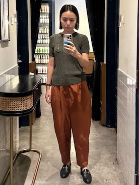 「GUCCI（グッチ）のアイテム（シューズ）」を使った、薄荷糖さん（レディース・161cm）の秋コーディネート