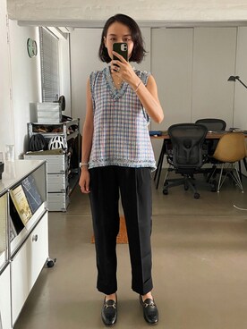 「Maje（マジェ）のアイテム」を使った、薄荷糖さん（レディース・161cm）の夏コーディネート