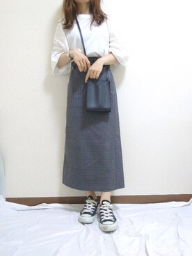 「CONVERSE（コンバース）のconverse（コンバース） ALL STAR OX（オールスターOX）（スニーカー）」を使った、あ やさん（レディース・147cm）の秋コーディネート