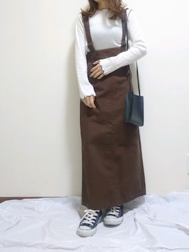 「CONVERSE（コンバース）のconverse（コンバース） ALL STAR OX（オールスターOX）（スニーカー）」を使った、あ やさん（レディース・147cm）の秋コーディネート