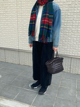 「LENO（リノ）のアイテム（ジャケット/アウター）」を使った、kotoさん（レディース・162cm）の冬コーディネート