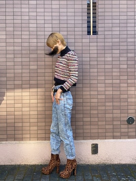 「CECIL McBEE（セシルマクビー）のアイテム（ブーツ）」を使った、LLさん（レディース・162cm）の秋コーディネート