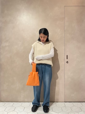 「united arrows」｜「アイテム（スリッポン）」を使った、安さん（レディース・162cm）の秋コーディネート