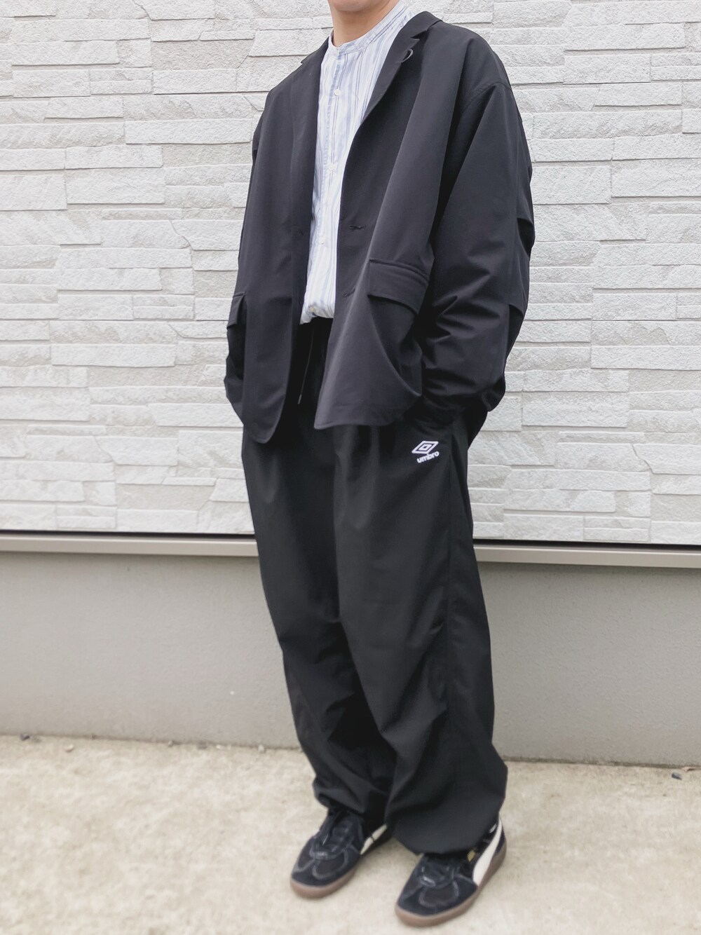 UMBRO/アンブロ 別注UMBROナイロンタックワイドパンツ【限定展開】 UMBRO/別注UMBROナイロンタックワイドパンツ【限定展開