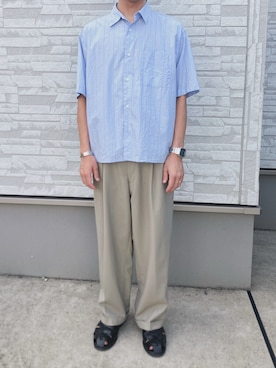 「アイテム（バングル/リストバンド）」を使った、myucさん（メンズ・170cm）の秋コーディネート