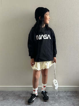 「アイテム（ショルダーバッグ）」を使った、y___aさん（キッズ・120cm）の秋コーディネート