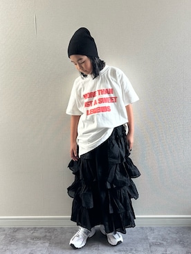 「CIAOPANIC TYPY（チャオパニックティピー）のアイテム（帽子）」を使った、y___aさん（キッズ・127cm）の夏コーディネート