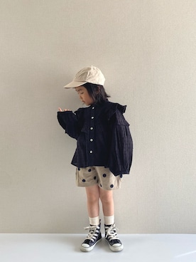 「ごきげんウィーク」｜「アイテム（レッグウェア）」を使った、y___aさん（キッズ・100cm）の春コーディネート