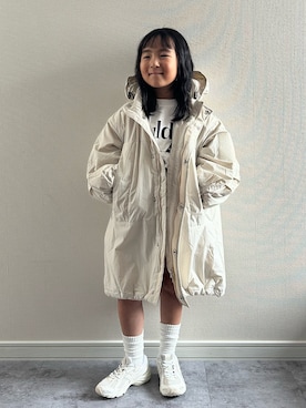 「アイテム（デニムスカート）」を使った、y___aさん（キッズ・120cm）の秋コーディネート