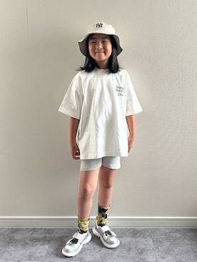 「アイテム（帽子）」を使った、y___aさん（キッズ・126cm）の夏コーディネート