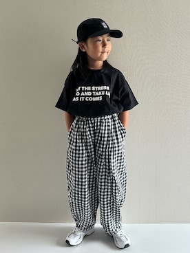 「アイテム（スニーカー）」を使った、y___aさん（キッズ・120cm）の夏コーディネート