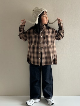 「アイテム（トップス）」を使った、y___aさん（キッズ・120cm）の秋コーディネート
