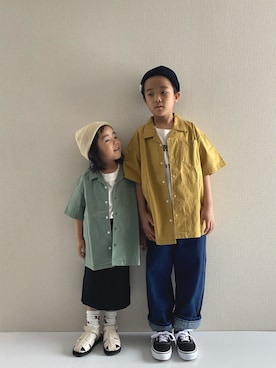 「RADCHAP（ラッドチャップ）のアイテム」を使った、y___aさん（キッズ・100cm）の春コーディネート