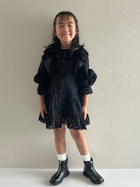 「アイテム（レッグウェア）」を使った、y___aさん（キッズ・120cm）の秋コーディネート