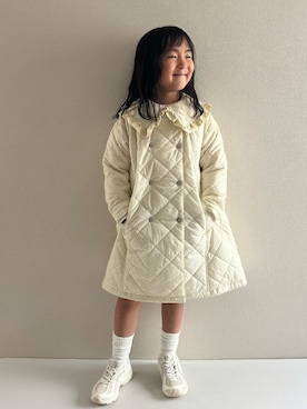 「アイテム（キャップ）」を使った、y___aさん（キッズ・120cm）の秋コーディネート