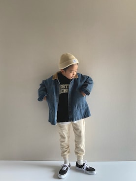 「GENERATOR（ジェネレーター）のアイテム（帽子）」を使った、y___aさん（キッズ・120cm）の秋コーディネート