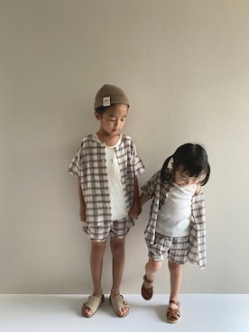 「kids」｜「アイテム（セットアップ）」を使った、y___aさん（キッズ・120cm）の夏コーディネート