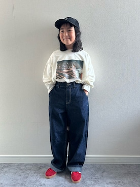 y___aさん（キッズ・126cm）の春コーディネート