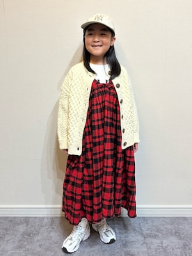 「冬コーデ」｜y___aさん（キッズ・120cm）の冬コーディネート