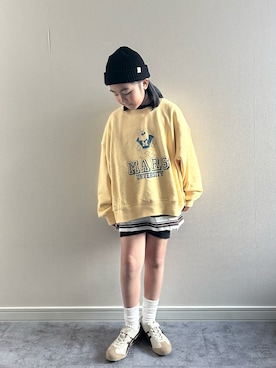 「devirock（デビロック）のアイテム」を使った、y___aさん（キッズ・129cm）の秋コーディネート