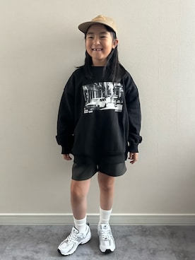 「アイテム（スウェット）」を使った、y___aさん（キッズ・120cm）の秋コーディネート