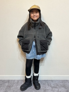 「アイテム（帽子）」を使った、y___aさん（キッズ・120cm）の冬コーディネート