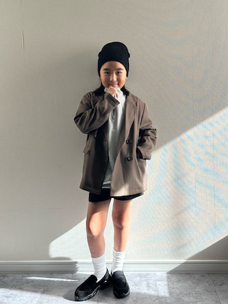 「LOWRYS FARM(ローリーズファーム)のダイケイミニスカート 588005(スカート)」を使った、y___aさん(キッズ・129cm)の秋コーディネート