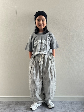 「LOWRYS FARM(ローリーズファーム)のアニマルネップT 668881(Tシャツ/カットソー)」を使った、y___aさん(キッズ・127cm)の夏コーディネート