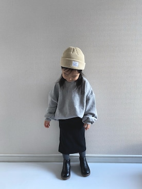 「RADCHAP（ラッドチャップ）のアイテム」を使った、y___aさん（キッズ・100cm）の冬コーディネート