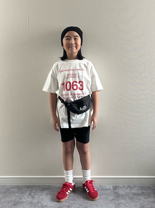 「LOWRYS FARM（ローリーズファーム）のアソートプリントＴＳＳ２　1048201（Tシャツ/カットソー）」を使った、y___aさん（キッズ・127cm）の夏コーディネート