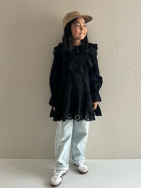 「アイテム（帽子）」を使った、y___aさん（キッズ・120cm）の秋コーディネート