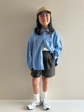 「アイテム（帽子）」を使った、y___aさん（キッズ・120cm）の秋コーディネート