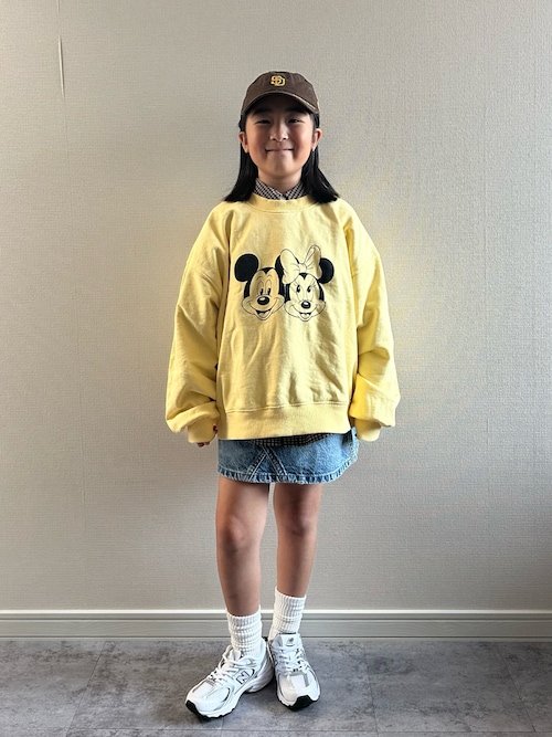 「LOWRYS FARM(ローリーズファーム)のチェックシャツLS 573247(シャツ/ブラウス)」を使った、y___aさん(キッズ・129cm)の秋コーディネート