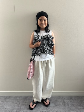 y___aさん（キッズ・127cm）の夏コーディネート