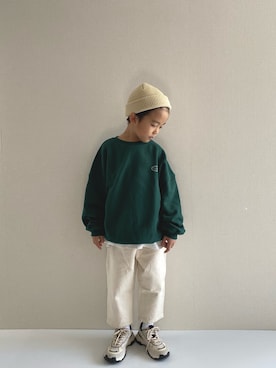 「GENERATOR（ジェネレーター）のアイテム（帽子）」を使った、y___aさん（キッズ・120cm）の冬コーディネート