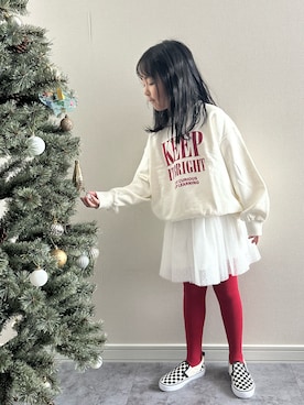 「アイテム（タイツ/ストッキング）」を使った、y___aさん（キッズ・120cm）の冬コーディネート