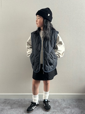 「アイテム（スカート）」を使った、y___aさん（キッズ・120cm）の冬コーディネート