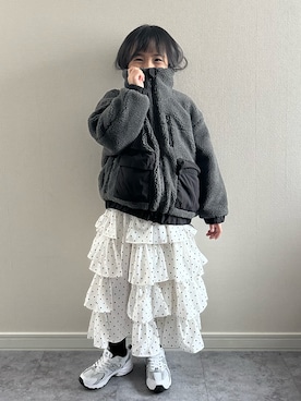 「アイテム（ソックス/靴下）」を使った、y___aさん（キッズ・120cm）の秋コーディネート